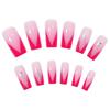 Press On Nail French Tip Nail Square Nail Tips Fake Nail Full Cover False Nail with Designs Artificial Acrylic Nail