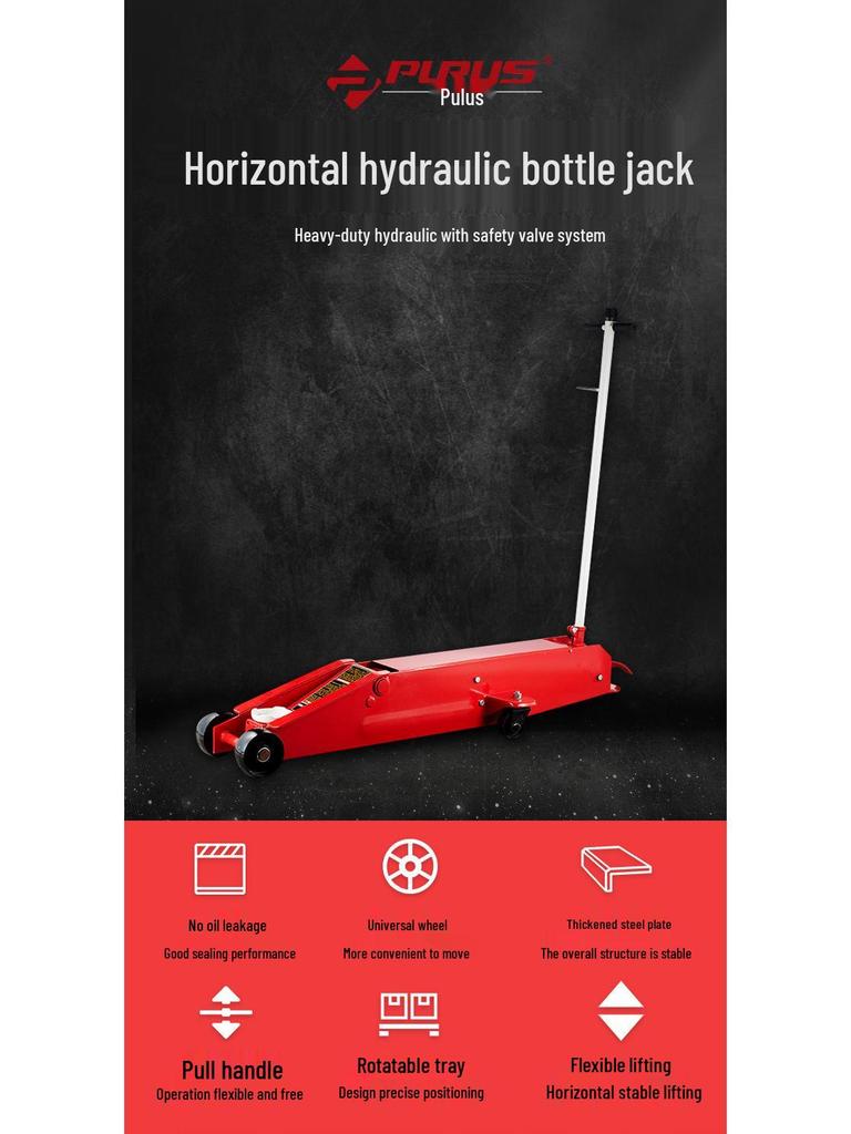 Longde Trust Heavy-Duty Horizontal Hydraulic Jack for Heavy Truck Tire Change – 5T/10T/20T Capacity