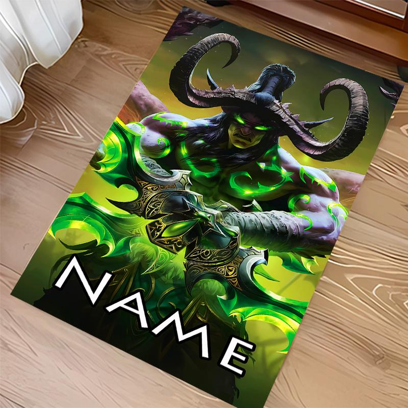 Custom personalization World of Warcraft Print Area Rug - Soft, Washable Non-Slip Indoor Mat,Living Room,Home&Office Decorative Rug