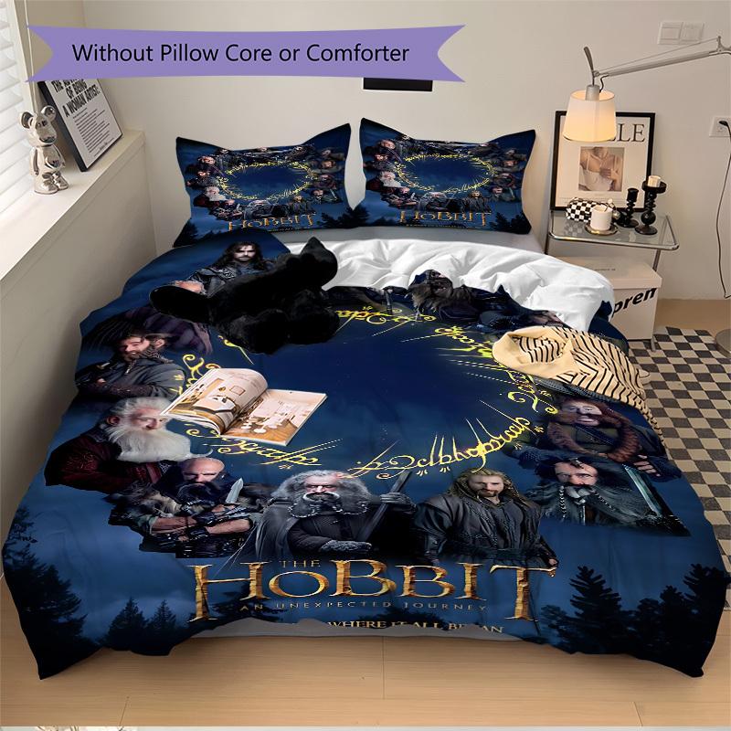 3pcs Hobbit Duvet Cover Set (1 Duvet Cover + 2 Pillowcases, No Core) - Comfortable, And Breathable Bedroom Decoration Yy251104087