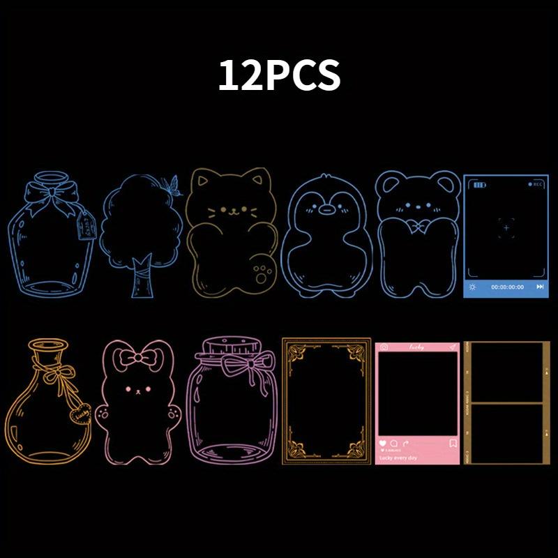 Dried Flower Bookmark Set Handmade Diy Material Embossed Transparent Bottle Specimen Spring Memorial Gift Creative Handmade Bookmark for Students