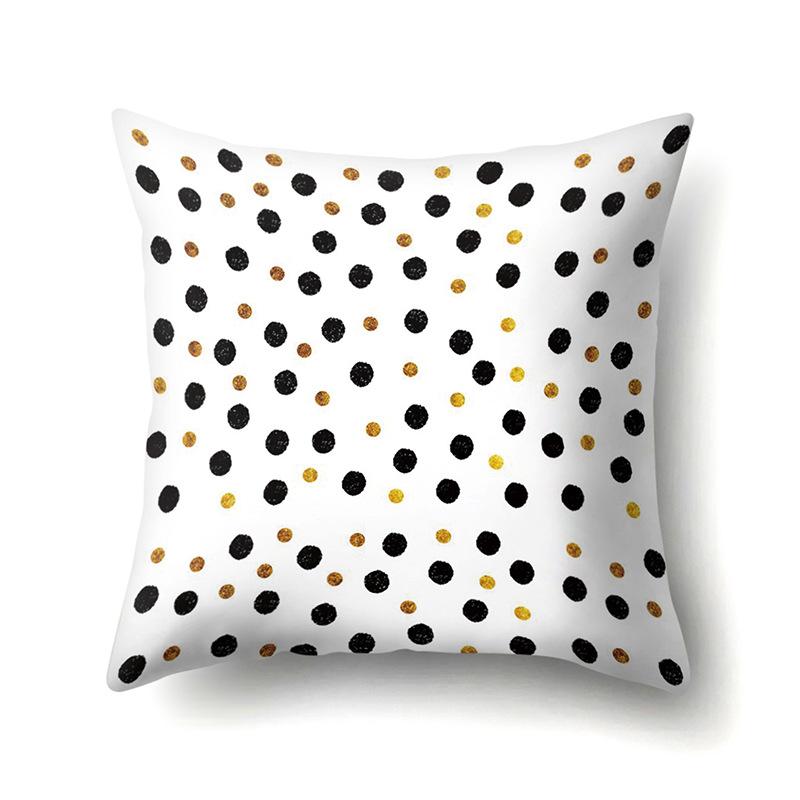 Polyester Pillow Case Automobile Decoration Home Printed Pillow Case Waist Cushion Cover Car Cushion Head Cushion Cover
