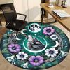 1pc Wolf Moon Flowers Chair Carpet for Office, Non slip, Soft and Durable Office Rug