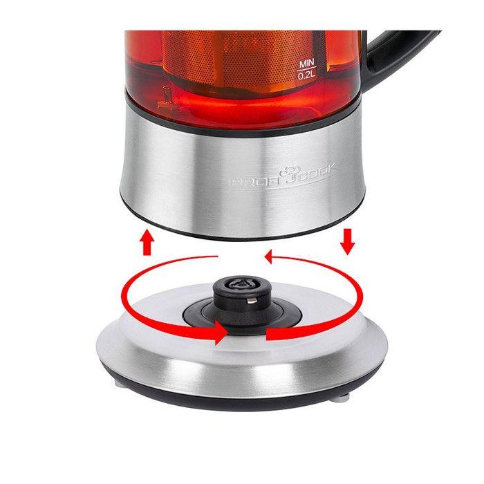 Profi Cook PC-TK 1165 Bouilloire Acier Inoxydable Contenance: 0.5 L