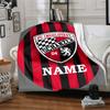 Custom Name FC Ingolstadt Team Crest blanket for Couch & Bed, Plush Cozy Fuzzy Blanket Super Soft & Warm Blankets for Fall and Winter. 0908277
