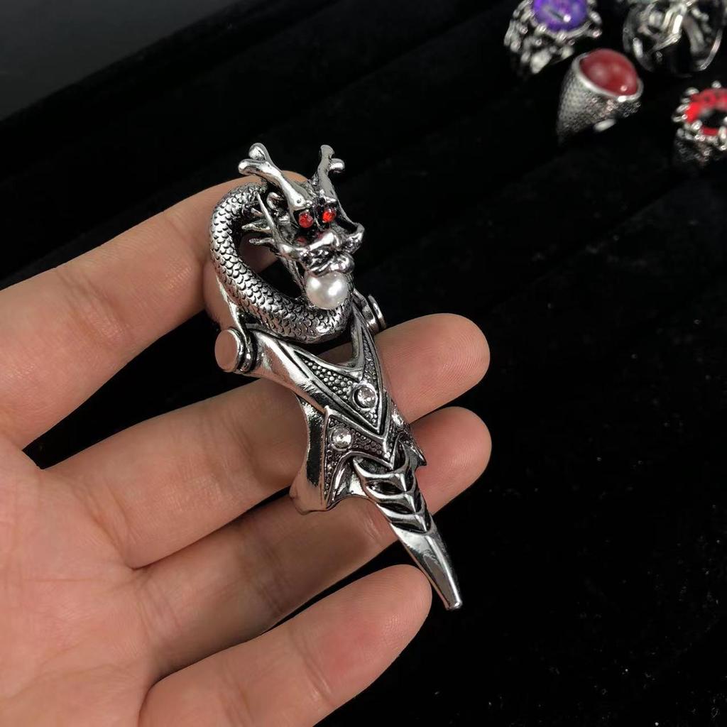 Men's Fashion Skull Finger Rings - Bendable Joint Design In 10 Styles