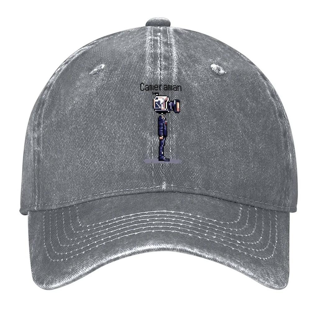 New CamraUnisex de Skibidi toilette meme pixel art Baseball Cap golf hat genuine sun hat luxury Women cap F GirlS Hats Unisexs