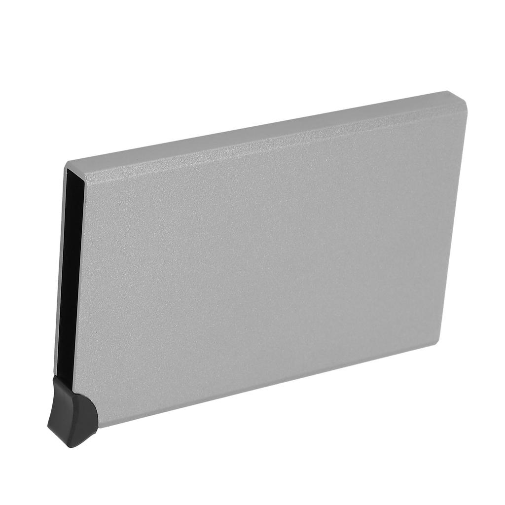 Business Card Holder AntiTheft AntiMagnetic Popup Credit Cards Case Bag Organizer(Gray x55#)