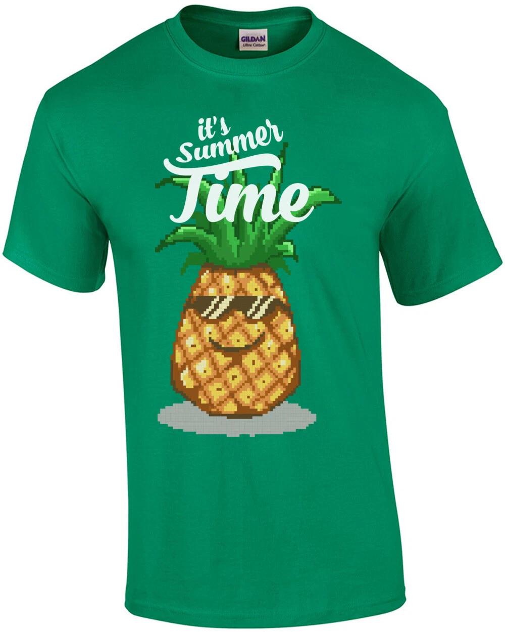 It s Summer Time Pineapple Retro Cute T-Shirt S
