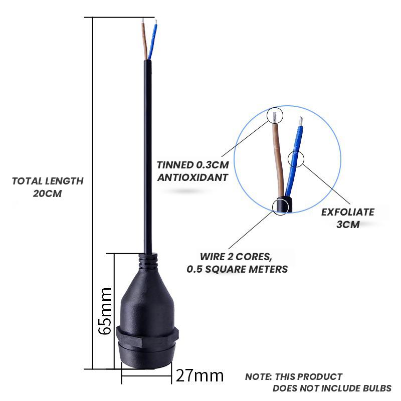 Wasserdichter E27-Lampenfassung für den Außenbereich Dekorative Lampe für den Bauernhof