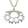New Dot Diamond Necklace European and American Trendy Diamond Gear Mens Hip Hop Trendy Sags