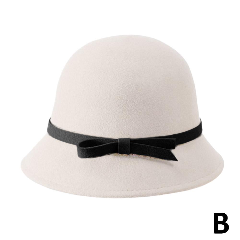 2024 Autumn And Winter Women's French Hepburn Style Hats Versatile Basin Hats Small Fragrant Fi Q8B5