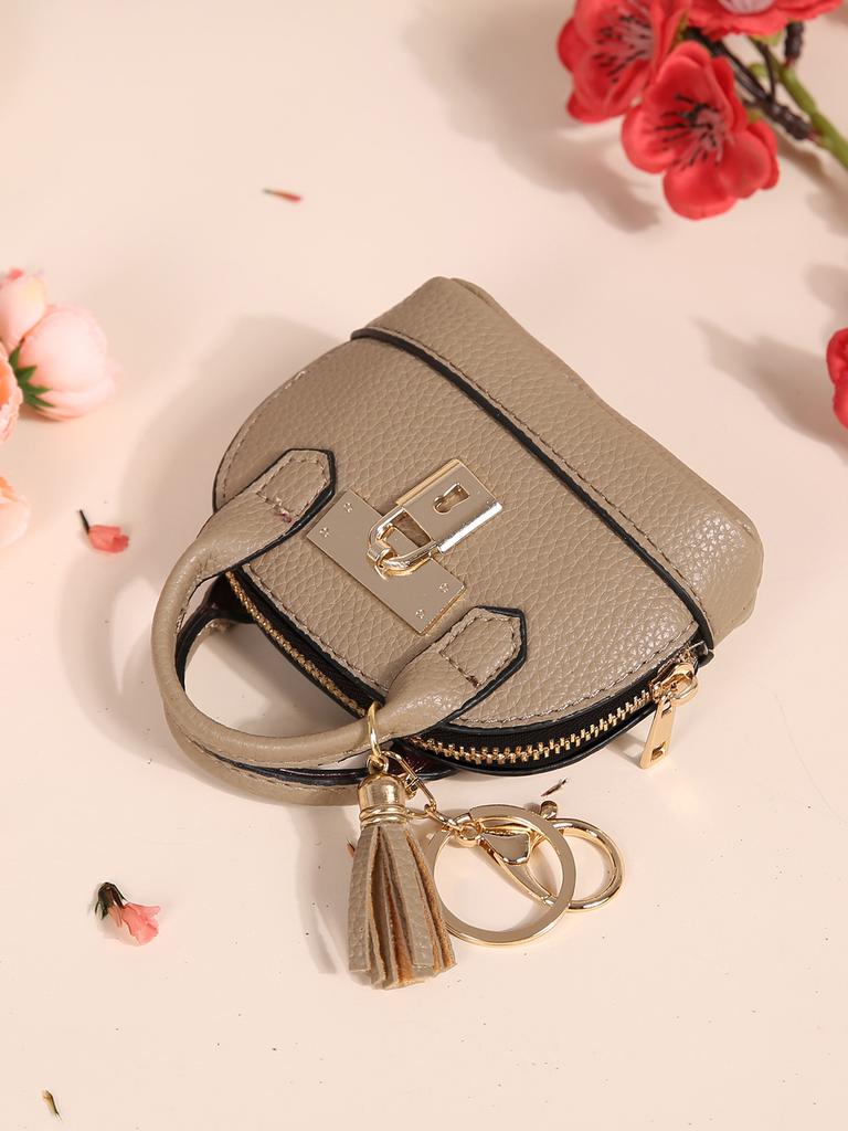 New Mini Change Bag Women's Creative Coin Bag Keychain Bag Japanese and Korean Version Mini Simple and Cute Small Change Bag