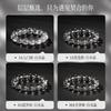 DJ Jewelry Pure Natural White Crystal Bracelet for Women, Ice-Grade Pure Single-Loop Transparent Beads, Loose Beads, Buddhist Bead Bracelet