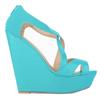 Dámske lodičky Patent Platforma Peep Toe Wedges Topánky na vysokom podpätku topánka