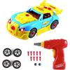 Konstruktionsspielzeug zum Auseinandernehmen Auto Rennen, 30 Teile, Bauen Sie Ihr eigenes Auto-Set mit elektrischem Bohrer Werkzeugen, Bestes Geschenk Präsent