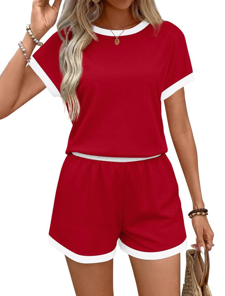 European & American Casual Women's Short Sleeve Shorts Set (2026 Edition)