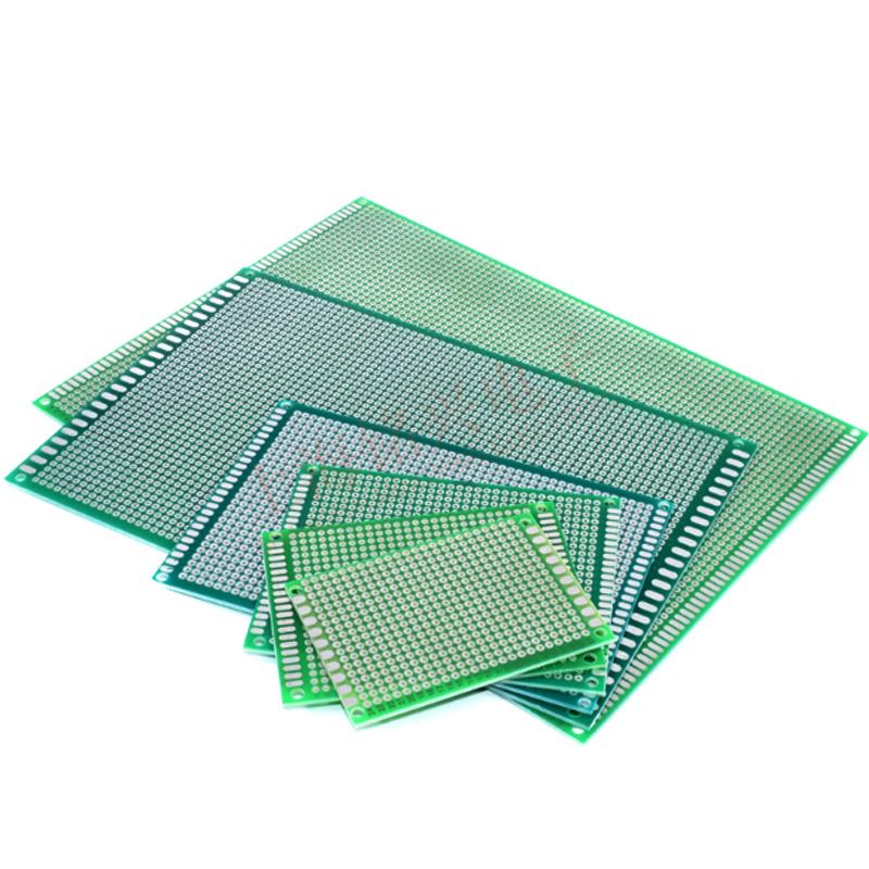 Cheap Double Sided Side Solder Soldering PCB Prototype Donut Board Green Breadboard 2x8cm 3x7cm