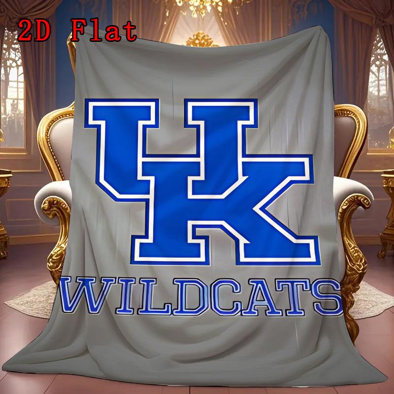 Kentucky 2D Flat Pattern Flannel Blanket High quality All Seasons Warmth and Comfort Perfect for Christmas Gifts.MMT0918380