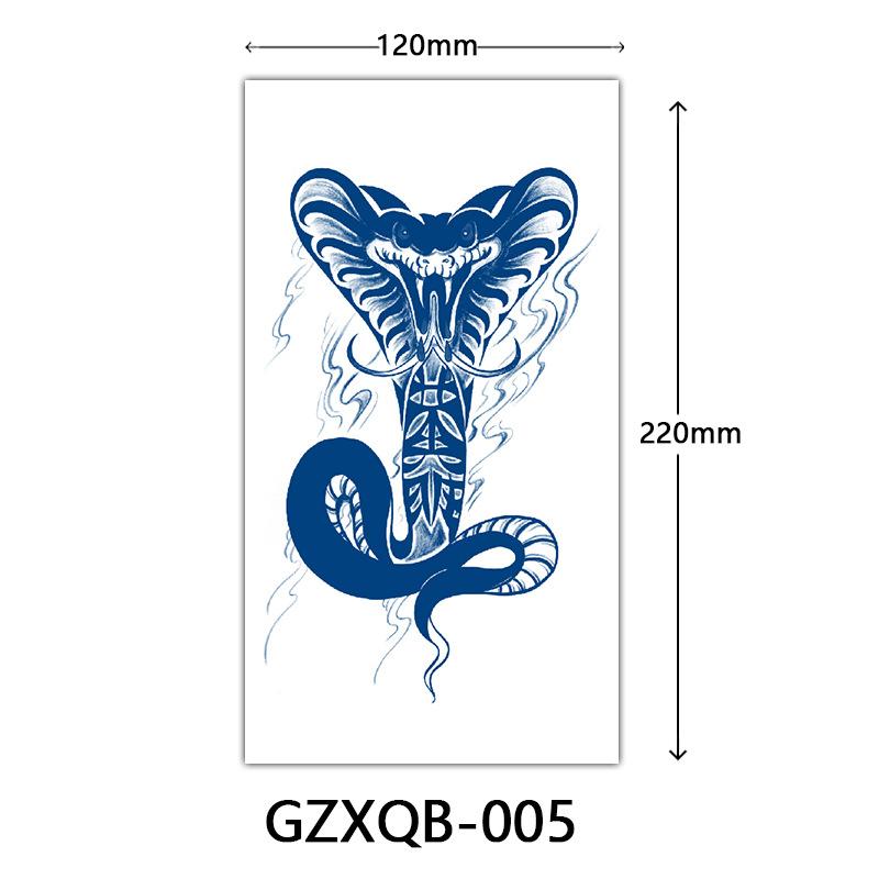 Herbal Half Arm Tattoo Stickers, Big Arm Juice Semi-Permanent Tattoo Stickers, Sweatproof Tattoo