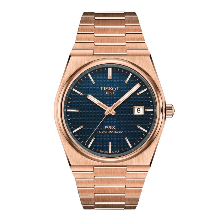 

T1374073304100 TISSOT PRX Mechanical Automatic Men s Stainless Steel Belt T137.407.33.041.00 Rose Gold PVD Regular Imported Product