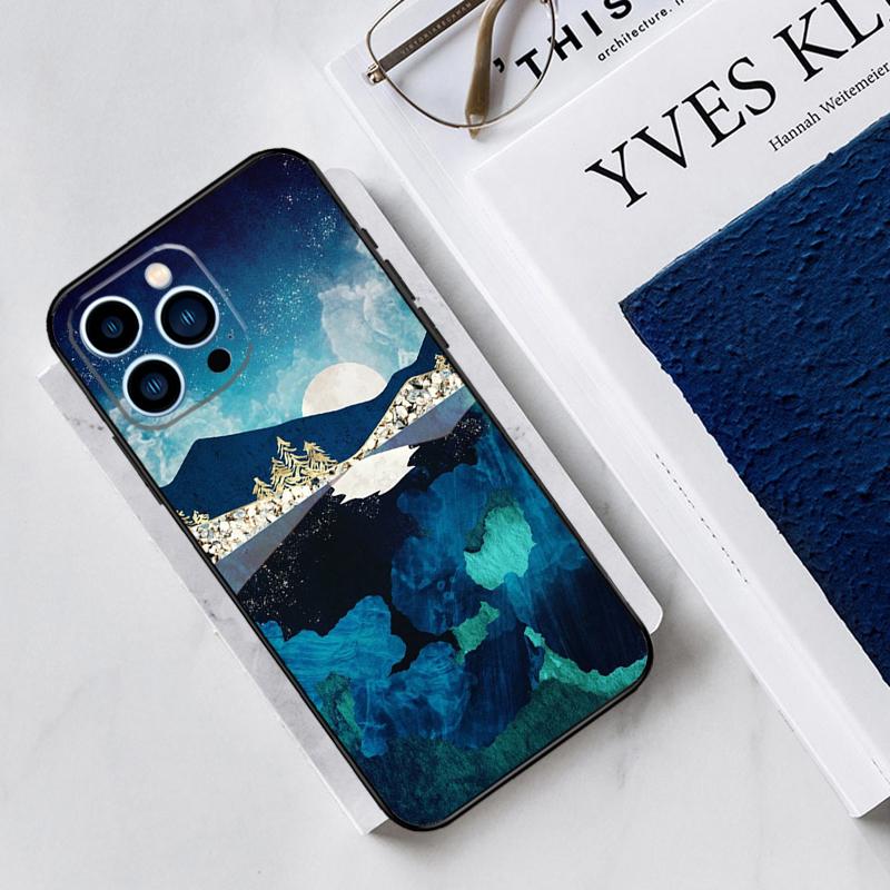 Star Lake Mountains Case For iPhone 17 Air 14 13 12 11 15 16 Pro Max Mini 15 16 Plus 16e Funda Silicone Cover