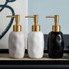 European Ceramic Lotion Bottle Matte Soap Liquid Container Home Hotel Irregular Shampoo Makeup Remover Water Storage Bottle New