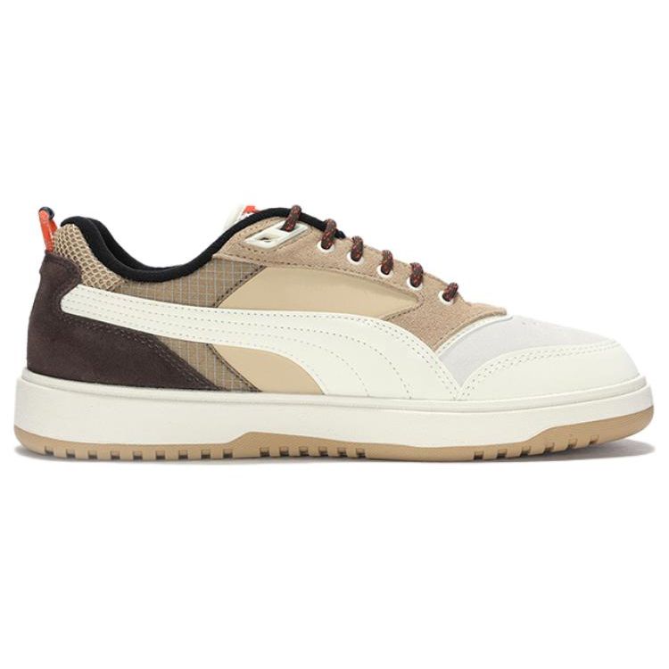 Puma Comfortable Versatile Breathable Lightweight Low-Top Casual Shoes Unisex Sneaker White Brown 397206-01