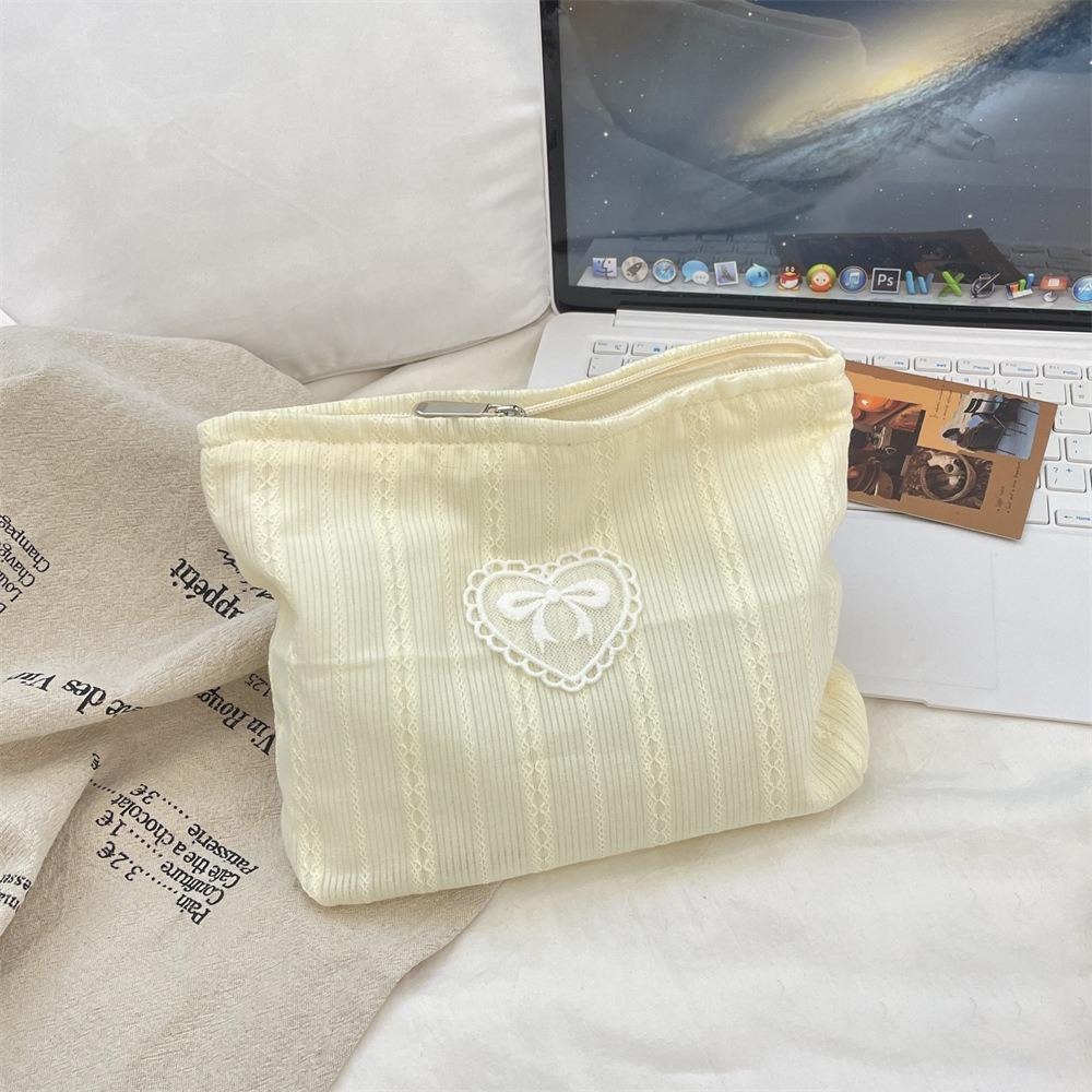 

Fashion Candy Color Makeup Bag Bowknot Multifunctional Cosmetic Pouch Large Capacity Stationery Bag Travel жовтий