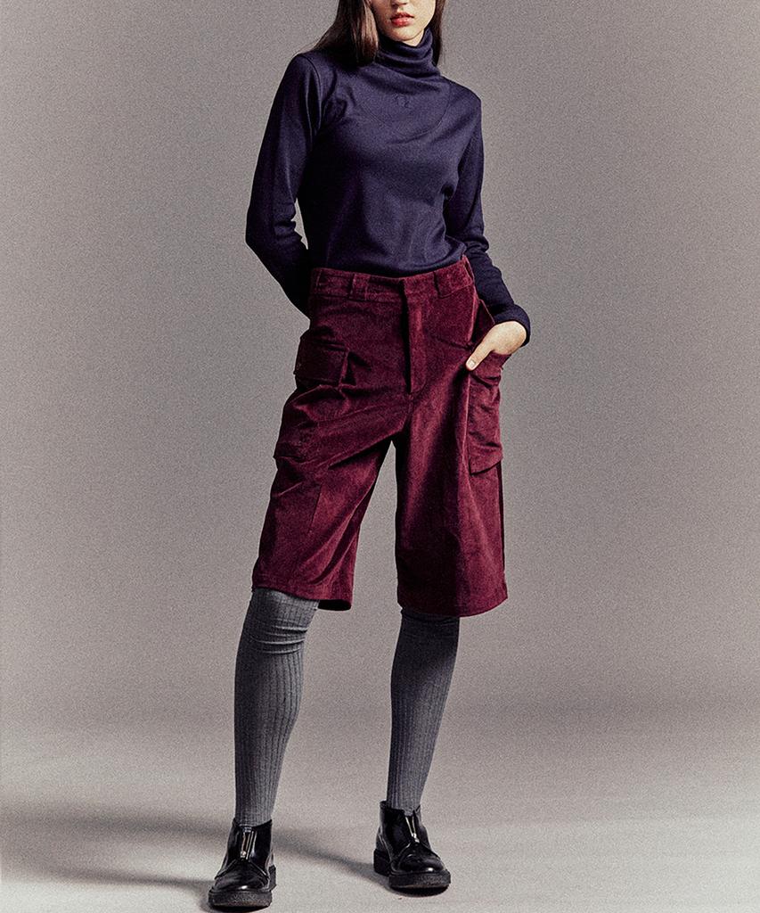 COCANCL Bermuda Pants/Wine