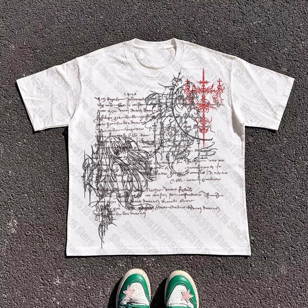 Top Y2k Tops Star Girl Y2k Clothes Women Gothic Kpop Woman Tshirts Female Clothing 90s Vintage Clothes Womens Cropped Harajuku