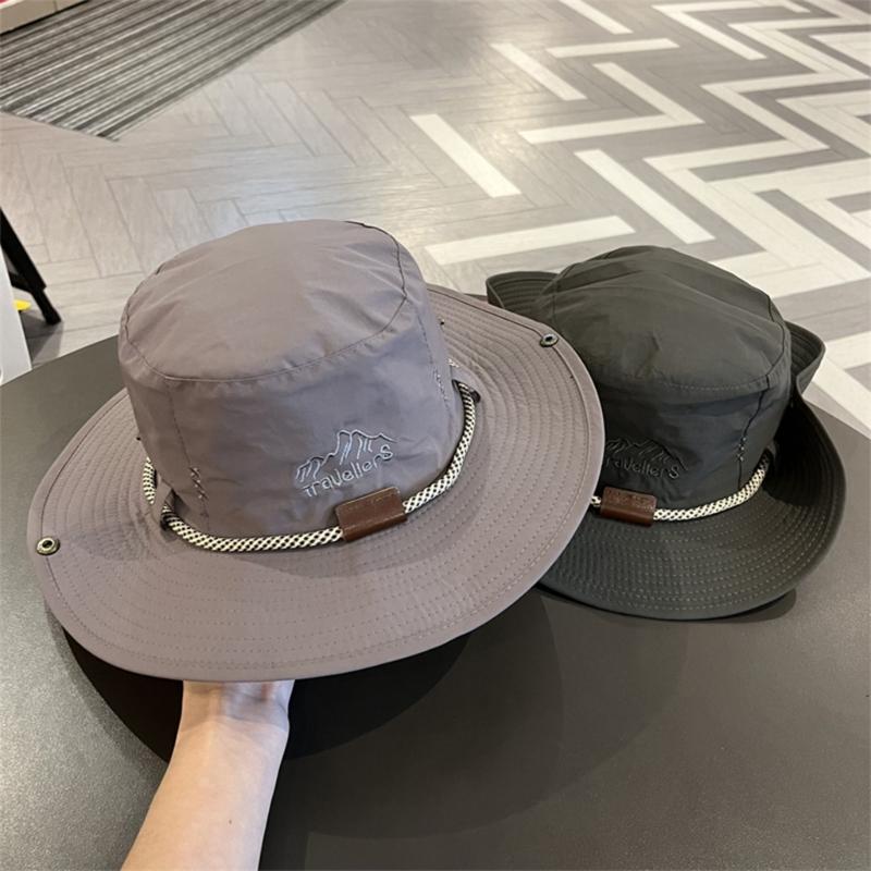 Sunshade Bucket Hat Outdoor Sport Hiking Fisherman Hat Sunshade Wide Brimmed Breathable Sunproof Sun Hat