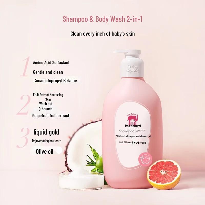Little Red Elephant Kids 2-in-1 Shampoo & Body Wash