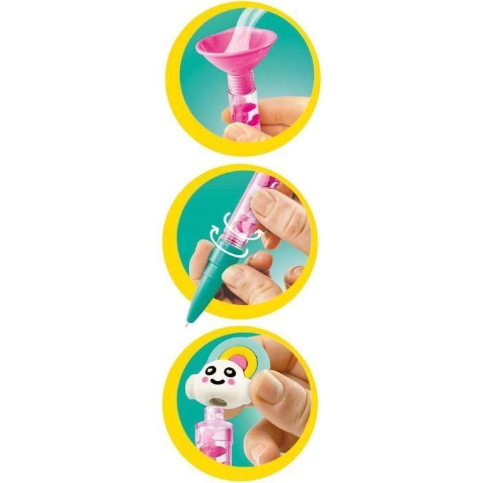 Clementoni - Créer tes stylos - Mini atelier des Stylos - Thème Fantaisie - 3 à créer - Dès 6ans