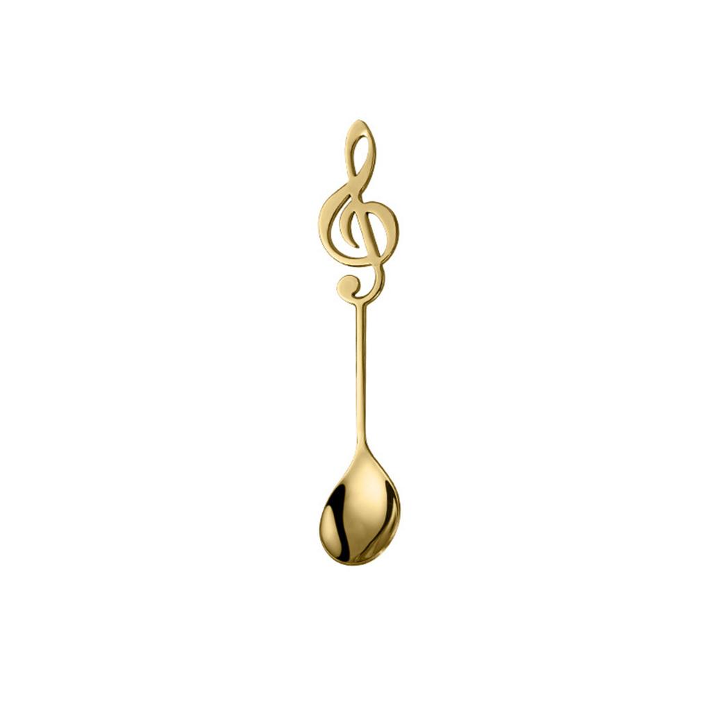 304 Stainless Coffee Stirring Spoon Musical Note Spoon Mug Teaspoons Music Bar Ice Cream Creative Gift Kitchen Tableware