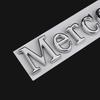 UHLGY1 New Hot 2026 3D Car Rear Trunk ABS Badge Sticker Decoration Auto Refit Accessories for Mercedes Benz AMG W211 W212 W213 Smart Fo
