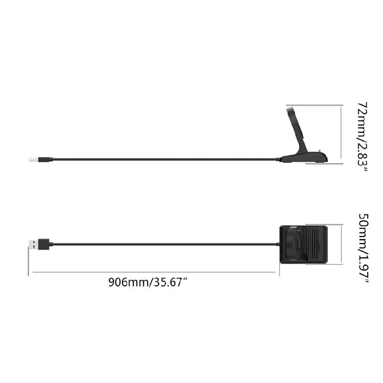 USB Charging Cable Cradle Dock Holder Magnetic Power Adapter for Ticwatch PRO 3