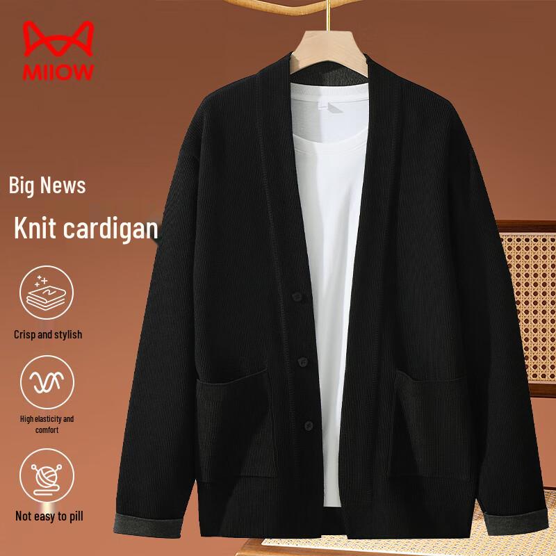 Miiow Men's Knit Cardigan Sweater