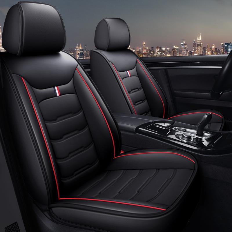 Universal Leather Car Seat Cushion - Washable, All-Season, Easy Care
