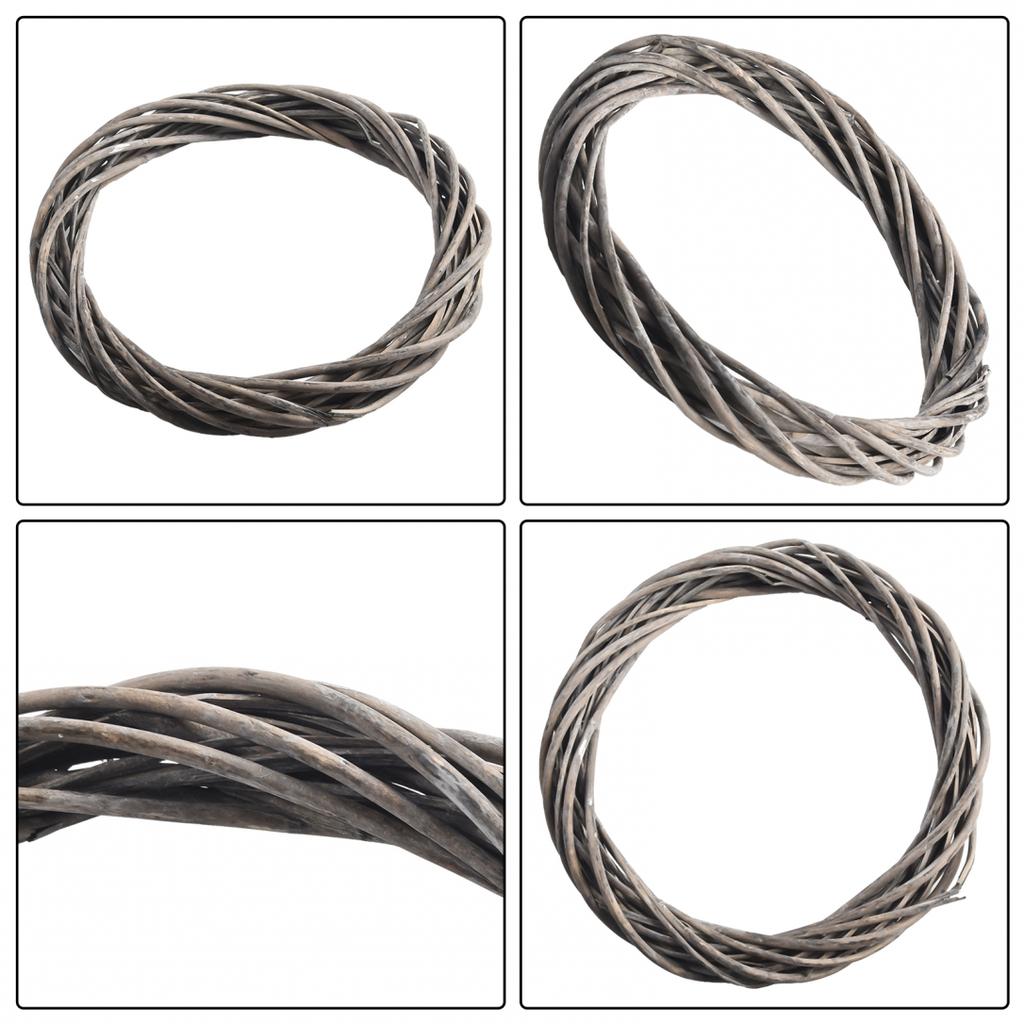 Christmas Rattan  for Ring Wreath Wicker Vine Garland Hanging Wedding Grey Wreath