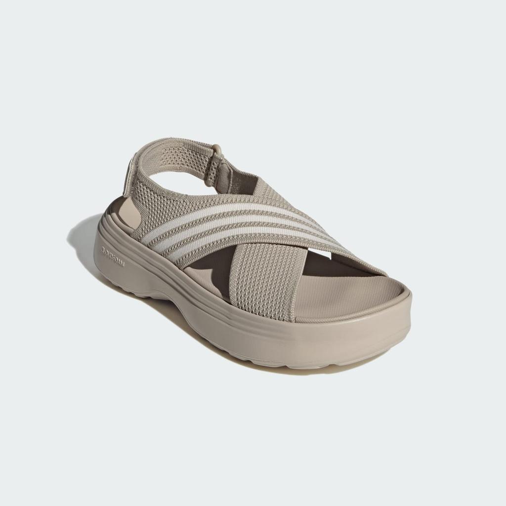 adidas LIFESTYLE SANDAL KK0395 Unisex Sportswear Sandals Wonder Beige / Wonder White / Wonder Beige