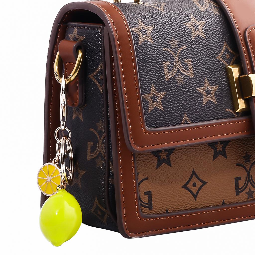 Delicious Fruit Rhinestone Lemon Keychain Ornaments For Men And Women Wallet Bag Party Pendant Jewelry Ldeal Gift For Friends