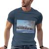 Winter landscape Japan TShirt Trendy Print Short Sleeve TShirt