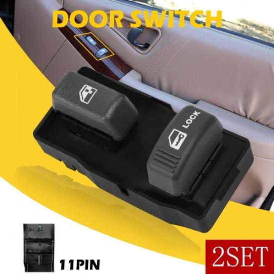 Front Power Window Door Switch For 95-00 Chevrolet C1500 C2500 C3500 K1500 2Set