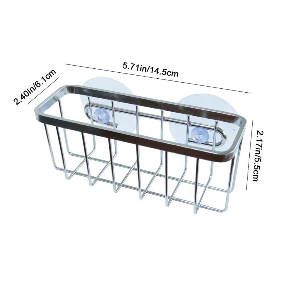 Silver Sink Draining Sponge Holder Rustproof Sink Sponges Holder Liquid Drainer Rack  Kitchen