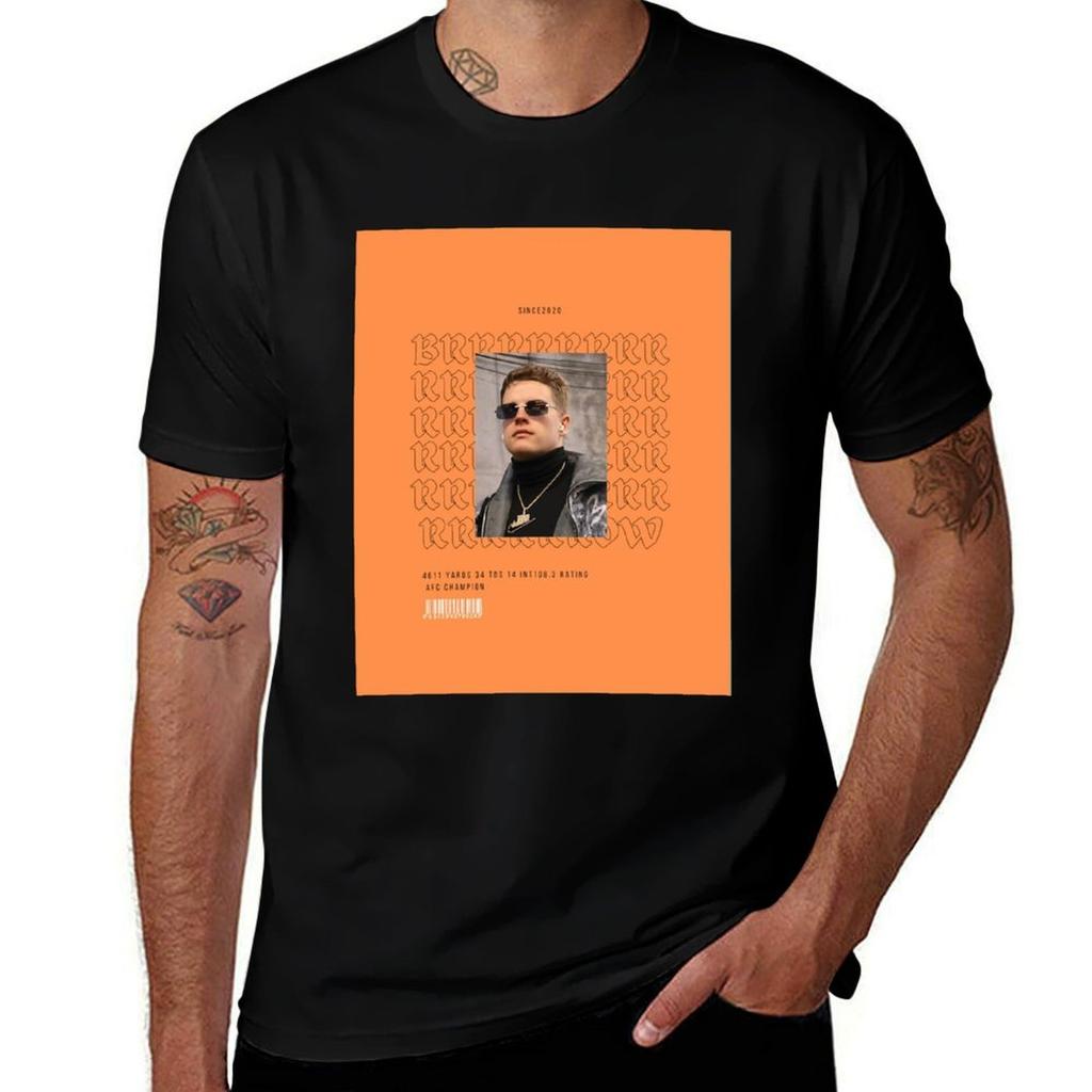 Joe quotBrrquot Burrow Graphic T Shirt TShirt Big and Tall Solid Color TShirt