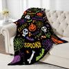 Halloween Theme Printed Blanket for Sofa Bed Travel Camping Living Room Office Conditioning Blanket for All Seasons Gifts