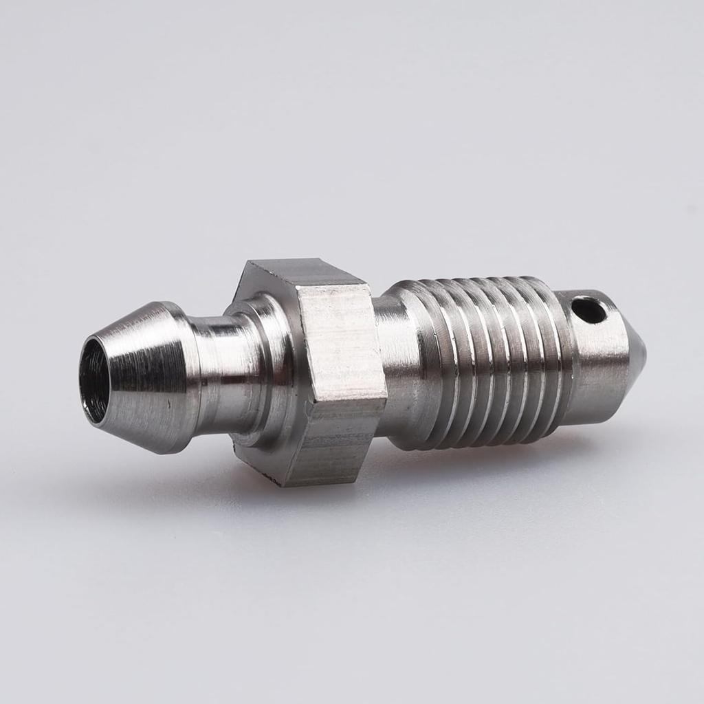 AC PERFORMANCE -3 AN Stainless Steel Bleeder Bleed Nipples Screw 3/8 x 24 Thread Brake Caliper Clutch Fitting