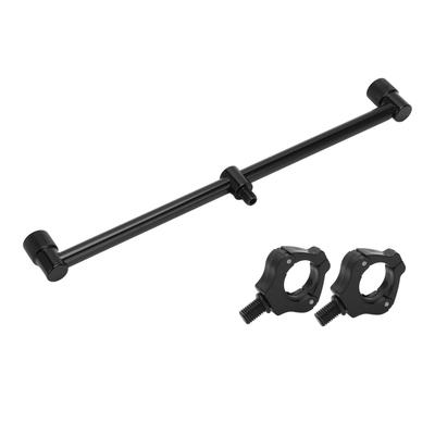 Soporte de Caña de Pesca de Carpa Soporte de Pie Caña de Pesca de Carpa Buzz Bars Soporte Magnético Negro Cabeza(2 cabezas