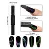 YIKOOLIN 8PCS Nail Magnet Tool Pen Super Long Magnetic Cat Eye Gel Polish Kit for DIY Nail Art At Home Salon Or Studio